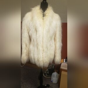Vintage Mongolian Lamb Jacket - Real Fur